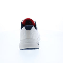 Skechers Arch Fit 232040 Mens White Canvas Lace Up Lifestyle