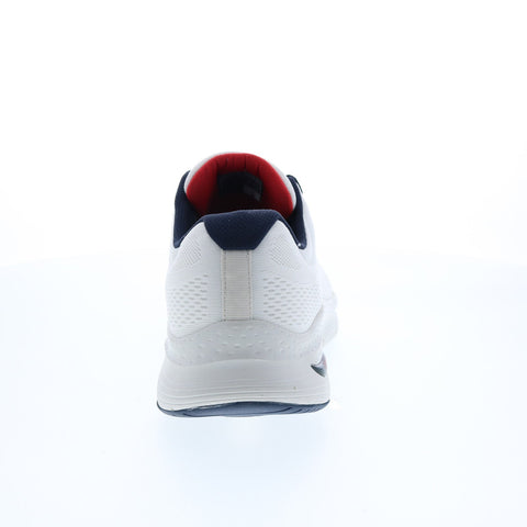 Skechers Arch Fit 232040 Mens White Extra Wide Canvas Lifestyle Sneakers Shoes