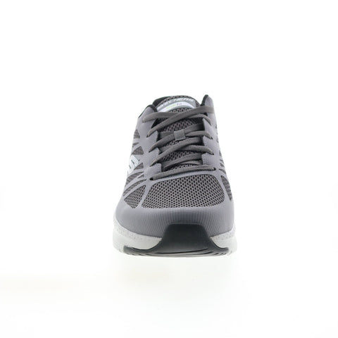 Skechers Arch Fit Charge Back 232042WW Mens Gray Extra Wide Sneakers Shoes