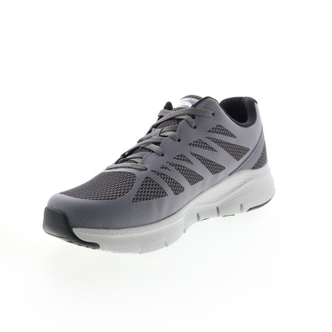 Skechers Arch Fit Charge Back 232042WW Mens Gray Extra Wide Sneakers Shoes