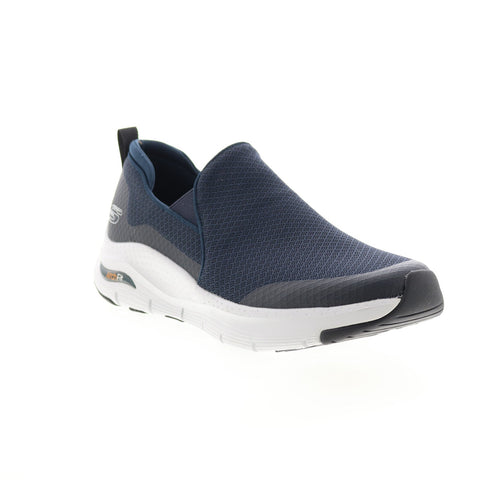 Skechers Arch Fit Banlin 232043 Mens Blue Canvas Lifestyle Sneakers Shoes