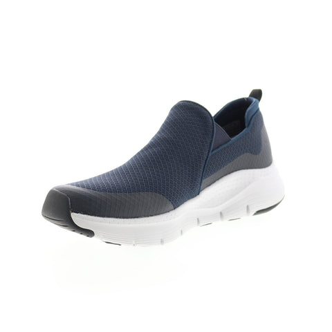 Skechers Arch Fit Banlin 232043 Mens Blue Canvas Lifestyle Sneakers Shoes