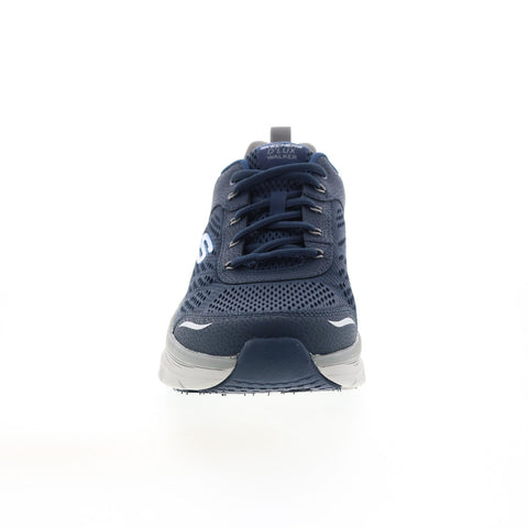 Skechers D'Lux Walker Mens Blue Extra Wide Lifestyle Sneakers Shoes