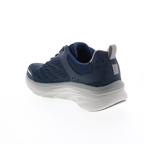 Skechers D'Lux Walker Mens Blue Extra Wide Lifestyle Sneakers Shoes