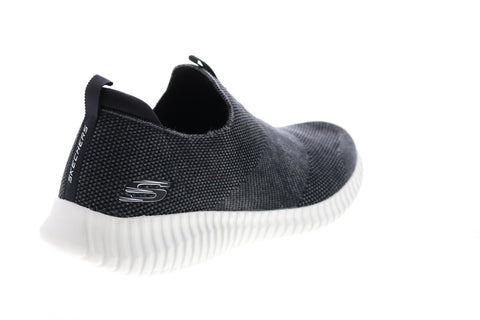 Skechers Sport Elite Flex 232066 Mens Black Canvas Lifestyle Sneakers Shoes