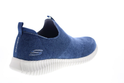 Skechers Elite Flex Azarak 232066 Mens Blue Canvas Athletic Walking Shoes