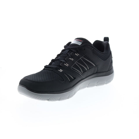 Skechers Summits New World 232069 Mens Black Canvas Athletic Running Shoes