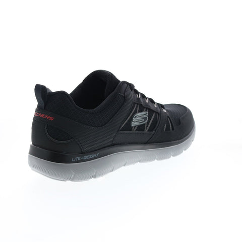 Skechers Summits New World 232069 Mens Black Canvas Athletic Running Shoes
