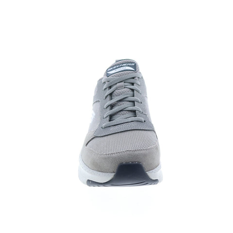 Skechers Arch Fit Servitica 232101 Mens Gray Suede Lifestyle Sneakers Shoes