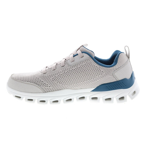 Skechers Glide Step 232135 Mens Gray Canvas Lifestyle Sneakers Shoes