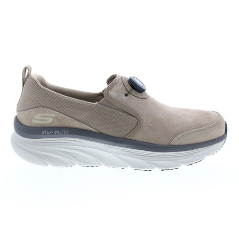 Skechers D'Lux Walker Regate 232259 Mens Brown Suede Athletic Walking Shoes