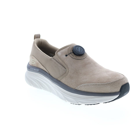 Skechers D'Lux Walker Regate 232259 Mens Brown Suede Athletic Walking Shoes