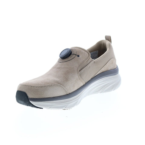 Skechers D'Lux Walker Regate 232259 Mens Brown Suede Athletic Walking Shoes