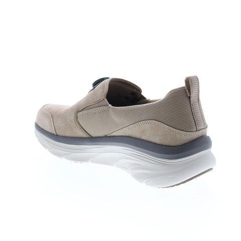 Skechers D'Lux Walker Regate 232259 Mens Brown Suede Athletic Walking Shoes