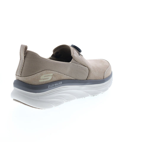 Skechers D'Lux Walker Regate 232259 Mens Brown Suede Athletic Walking Shoes