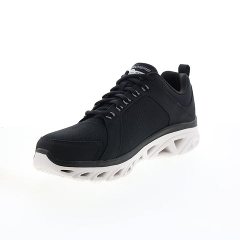 Skechers Glide Step Sport New Approach Mens Black Wide Lifestyle Sneakers Shoes