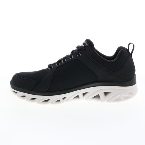 Skechers Glide Step Sport New Approach Mens Black Wide Lifestyle Sneakers Shoes