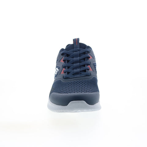 Skechers Bounder High Degree Mens Blue Wide Lifestyle Sneakers Shoes