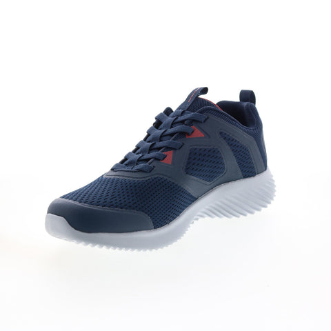 Skechers Bounder High Degree Mens Blue Wide Lifestyle Sneakers Shoes