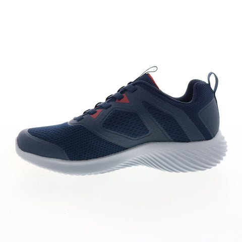 Skechers Bounder High Degree Mens Blue Wide Lifestyle Sneakers Shoes