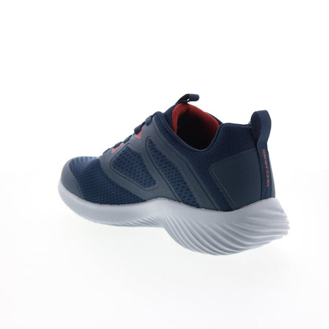 Skechers Bounder High Degree Mens Blue Wide Lifestyle Sneakers Shoes