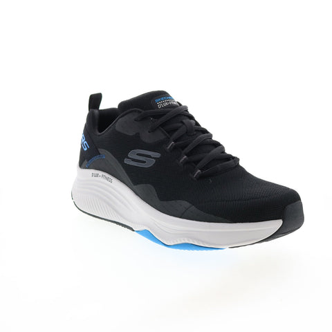 Skechers D'Lux Fitness Roam 232358 Mens Black Canvas Lifestyle Sneakers Shoes