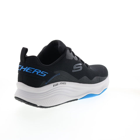 Skechers D'Lux Fitness Roam 232358 Mens Black Canvas Lifestyle Sneakers Shoes