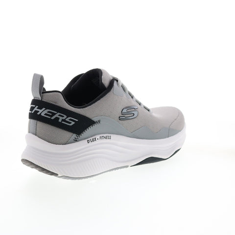 Skechers D'Lux Fitness Roam Free 232358 Mens Gray Lifestyle Sneakers Shoes
