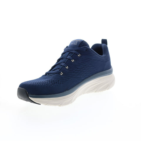 Skechers Relaxed Fit D'Lux Walker Meerno Mens Blue Lifestyle Sneakers Shoes