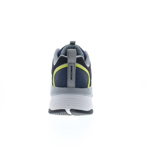 Skechers Mira 232373 Mens Blue Leather Lace Up Lifestyle Sneakers Shoes