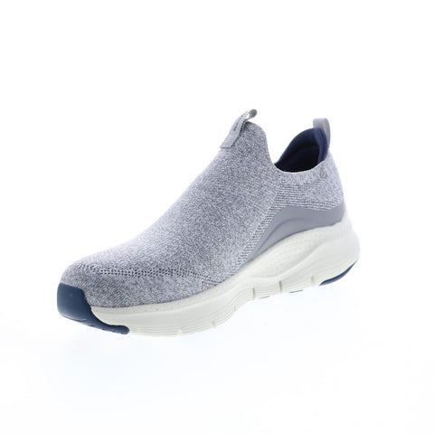 Skechers Arch Fit Ascension 232404 Mens Gray Canvas Lifestyle Sneakers Shoes