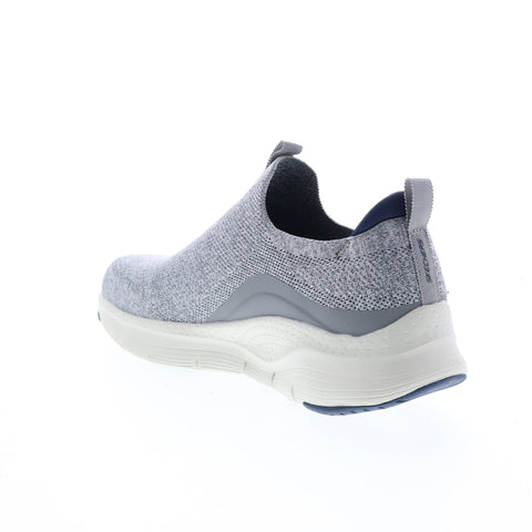 Skechers Arch Fit Ascension 232404 Mens Gray Canvas Lifestyle Sneakers Shoes