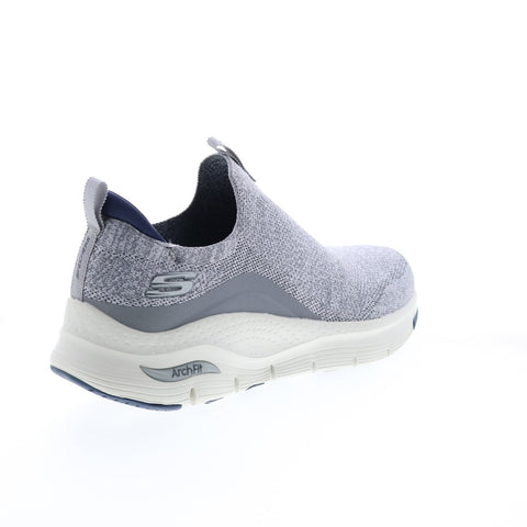 Skechers Arch Fit Ascension 232404 Mens Gray Canvas Lifestyle Sneakers Shoes