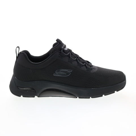 Skechers Skech Air Arch Fit 232556 Mens Black Canvas Lifestyle Sneakers Shoes