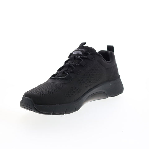 Skechers Skech Air Arch Fit 232556 Mens Black Canvas Lifestyle Sneakers Shoes