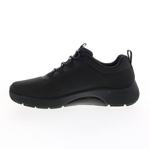 Skechers Skech Air Arch Fit 232556 Mens Black Canvas Lifestyle Sneakers Shoes