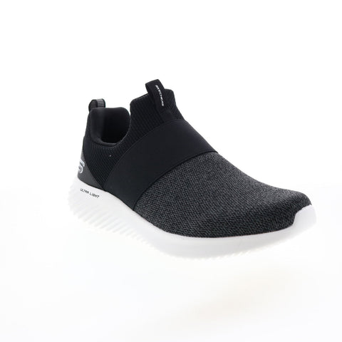 Skechers Bounder Inshore 232575 Mens Black Canvas Lifestyle Sneakers Shoes