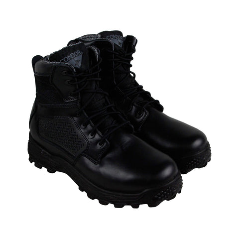 Condor Garner Tactical 235002 Mens Black Leather Military Combat Boots Shoes