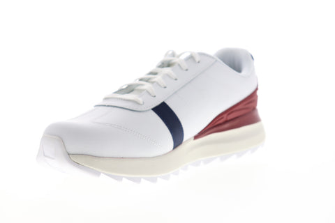 Skechers Speedtooth 237007 Mens White Leather Low Top Lifestyle Sneakers Shoes