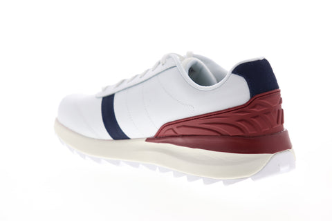 Skechers Speedtooth 237007 Mens White Leather Low Top Lifestyle Sneakers Shoes