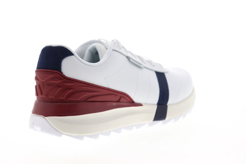 Skechers Speedtooth 237007 Mens White Leather Low Top Lifestyle Sneakers Shoes