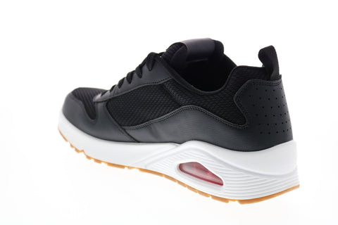 Skechers Uno Fastime 237016 Mens Black Canvas Lifestyle Sneakers Shoes