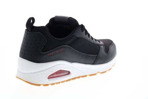 Skechers Uno Fastime 237016 Mens Black Canvas Lifestyle Sneakers Shoes