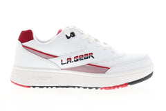 Skechers L.A. Gear Hot Shots Low 237064 Mens White Leather Low Top Sneakers Shoes