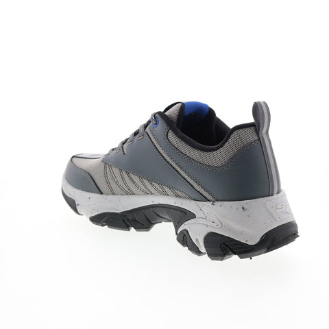 Skechers Arch Fit Phantom 237108 Mens Gray Leather Athletic Hiking Shoes