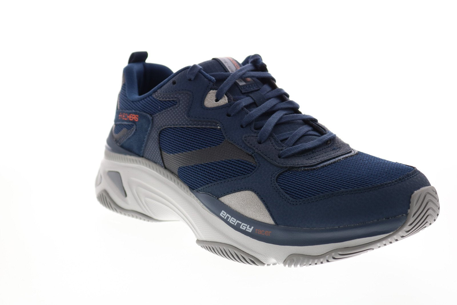 Skechers Energy Racer Lindora 237128 Mens Blue Leather Lifestyle