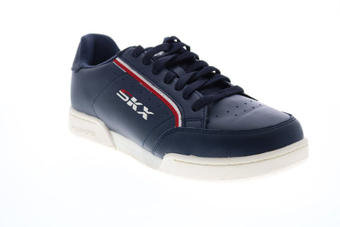 Skechers Endour Mindelta 237136 Mens Blue Leather Lifestyle Sneakers Shoes