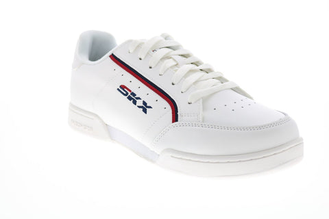 Skechers Endour Mindelta 237136 Mens White Leather Lifestyle Sneakers Shoes