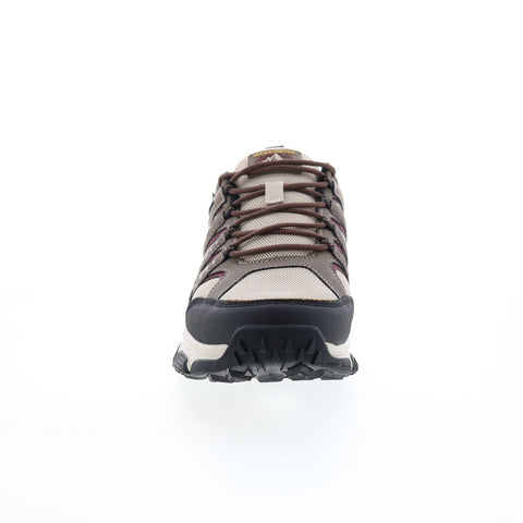 Skechers Skech Air Envoy Aiden Mens Brown Leather Athletic Hiking Shoes