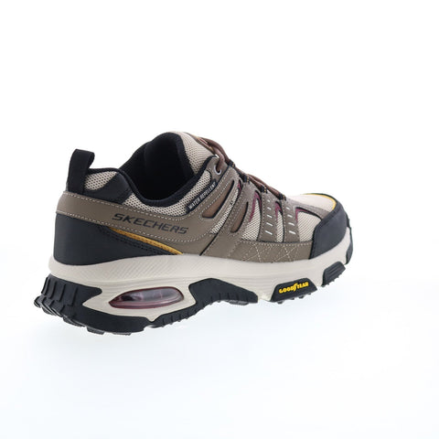 Skechers Skech Air Envoy Aiden Mens Brown Leather Athletic Hiking Shoes